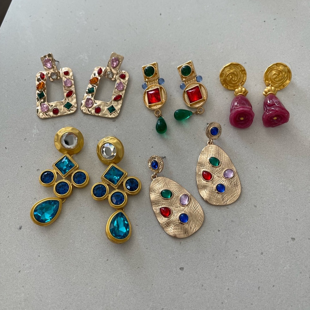 Statement earrings lot